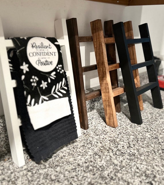 Tea Towel Ladder Kitchen Towel Holder Bathroom Towel Holder Hand Towel Holder Mini Wooden Ladder Farmhouse Kitchen Decor Etsy