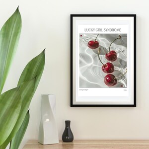 Cherry Wall Art, Aesthetic Fruit Market Art, Red Cherry Print Wall Decor, Cherry Art Print Wall Art, Instant Download