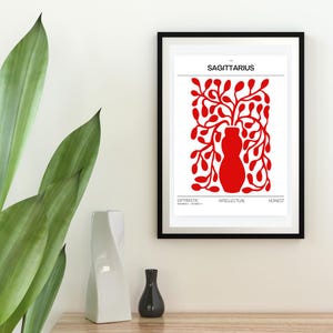 Sagittarius Wall Art, Sagittarius Digital Wall Art, Aesthetic Astrology Wall Art, Sagittarius Zodiac Art Home Office Decor, Digital Download