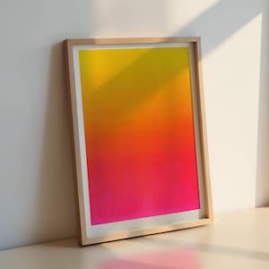Riso Print Gradient Yellow/pink, A3