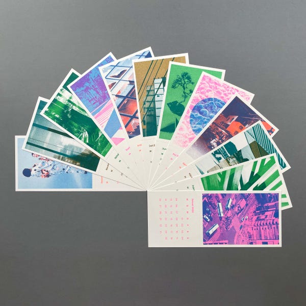 Riso Postcard Calendar 2026
