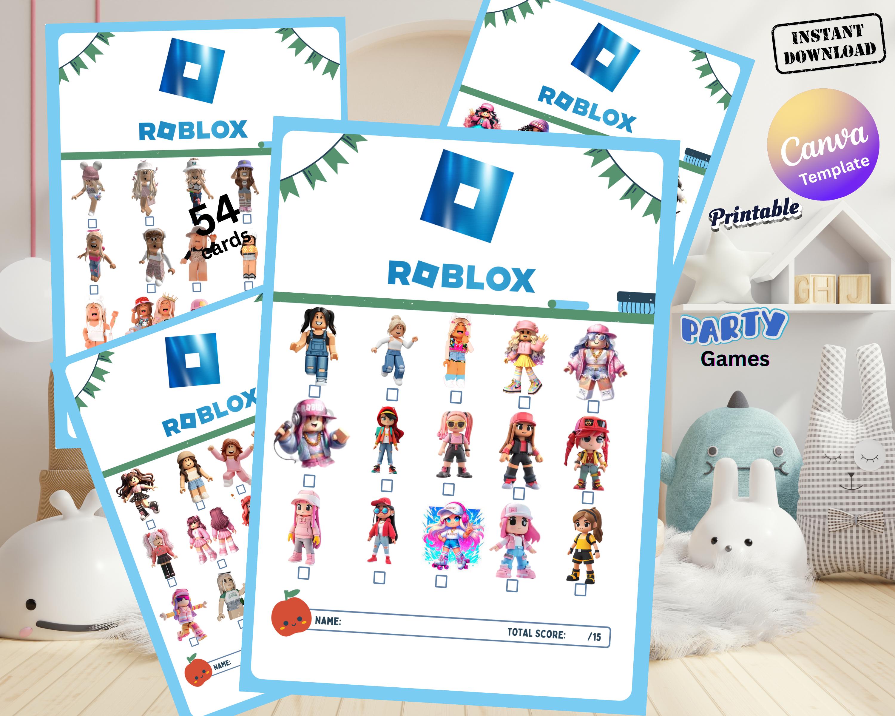 Set Anniversaire Roblox Pour 10 Personnes - Assiettes, Décorations, Ballons