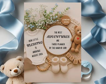 Neutral Pregnancy Announcement, Digital Baby Announcement, Gender Neutral,  Social Media Reveal, Keeping a Secret ,Pregnancy reveal