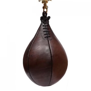 Vintage Style Old School Leather Speed Ball, MMA Kickboxing, Boxing Ball, Workout Ball, Training Ball, Gym Exercise Ball, Gift for Boxers