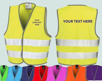 Gilet de sécurité haute visibilité imprimé personnalisé pour enfants, gilet de voyage scolaire