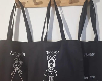 Personlig tygväska för barn, personlig lärarpresent