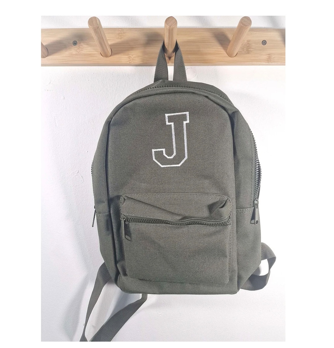 Personalized Initial Kids Backpack | Embroidered School Bag - Etsy