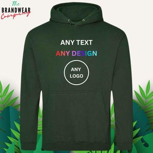 Custom Printed Hoodie, Custom Hoodie, Logo Hoodie, Personalised Hoodie, Printed Hoodie Any Design or Logo for workwear & uniform