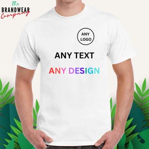 Personalised Tshirt, Custom Party Top, Your Text Logo Photo Printed/Embroidered Top , Custom Print hen, stag party T-shirts, Holiday shirts