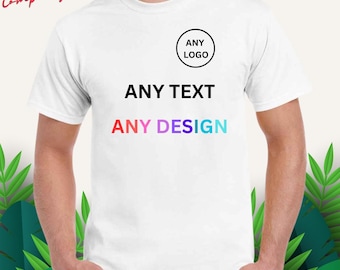 Personalized Cotton T-Shirt: Custom Print or Embroidery, Party & Holiday
