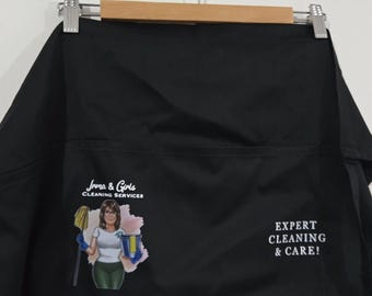 Custom Logo Waist Apron Pocket: Personalized Embroidered & Printed Any Logo