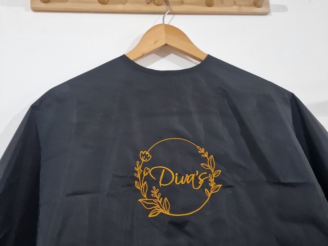 Branded Salon Gown/ Barbershop Gown/ Custom Made to Order Hairdressing ...