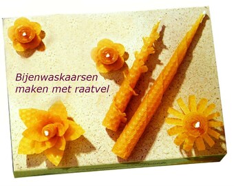 Bijenwas | raatvel | knutsel pakket | kaarsen maken