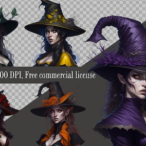 Witch Clipart PNG, Witch Clip Art, Magic Clip Art, Mystical Clipart, Witchcraft PNG Clipart, Pagan Clipart, Mystical PNG, Occult