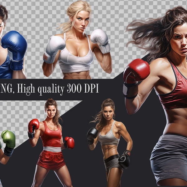 Boxer woman clipart, Women Boxers Clipart, Boxing Girl, Athlete png, Sports Clipart, Boxing Gloves, Fitness Girl, Gym PNG