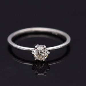925Sterling Silver ,Natural Moissanite Ring ,Handmade Ring, Women Ring, Engagement Ring, Gift For Her, Promise Ring,Wedding Band,Dainty Ring
