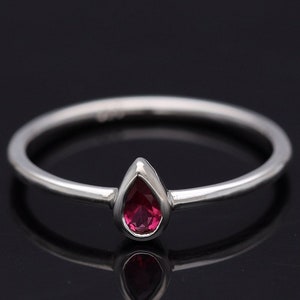 Beautiful Handmade Pink Tourmaline Gemstone Ring, Pink Tourmaline Ring In 925 Sterling Silver, Minimalist Women Ring,  Gift For Her