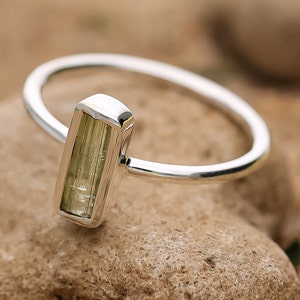 925Sterling Silver,Natural Green Tourmaline Ring,Handmade Ring,Christmas Gift,Statement Ring,Gift For Her,Tourmaline Gemstone,Ring For Women