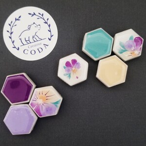 Fridge Magnets | Set of 7 | Pansy | Johnny Jump Up