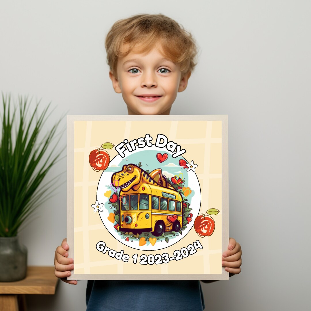 First Day Grade 1 Printable Poster INSTANT DOWNLOAD - Etsy