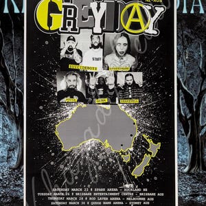 Suicideboys Greyday Australien & Nya Zeeland 2024 Turnéaffisch