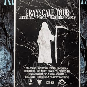 Suicideboys Grayscale 2015 Turnéaffisch