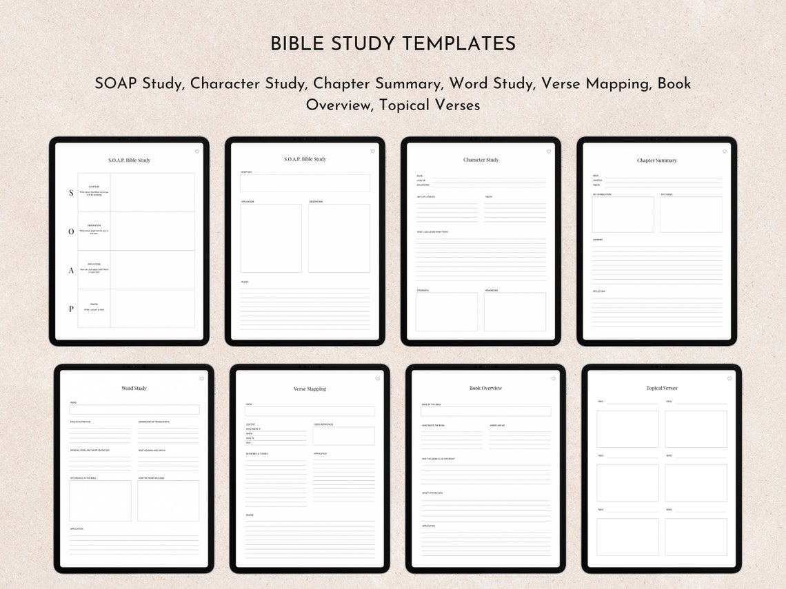 Digital Faith Planner, Printable Faith Journal PDF, Bible Study Journal ...