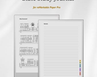 Bible Study Journal for reMarkable Paper Pro