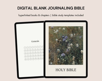 Digital Bible Journal, iPad Bible, GoodNotes Bible, Bible Study Templates, PDF Bible