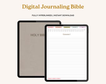 Digital Bible Journaling, Bible Study Templates