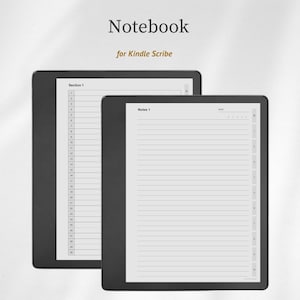 Notebook for Kindle Scribe, Note Template