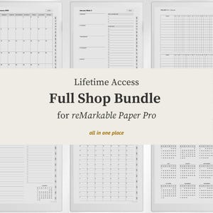 Lifetime Access Planner Bundle Templates for Supernote Manta & Nomad