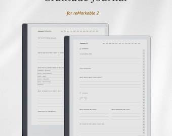 Gratitude Journal for reMarkable 2, Mindfulness Journal