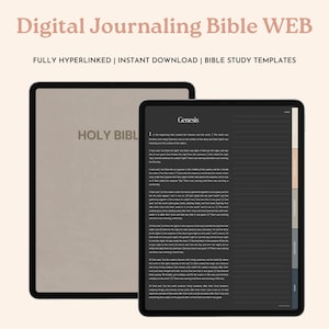 Dark Mode Digital Journaling Bible WEB