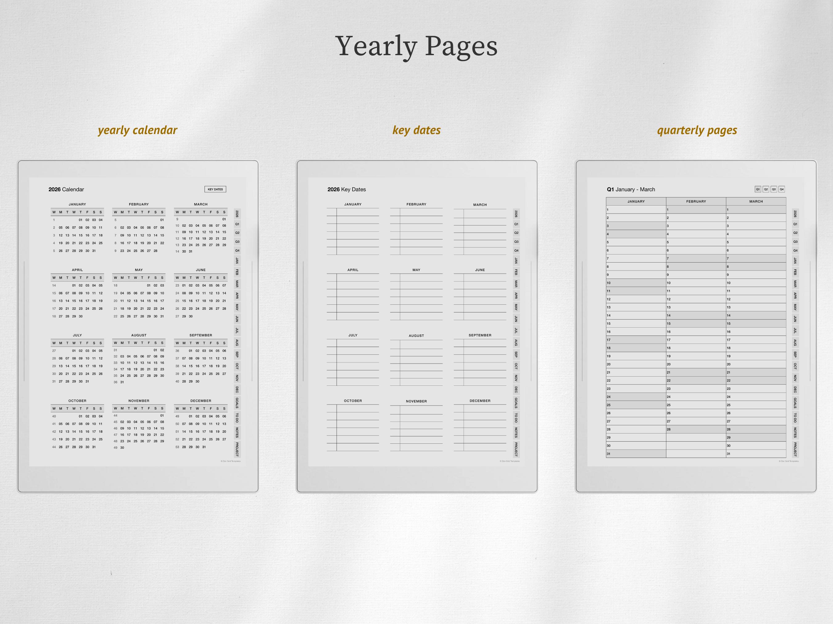 2026 + 2027 Daily Planner Template for Supernote Manta A5X & Supernote ...