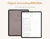 Digital Bible Journal BSB | Digital Journaling Bible with Bible Study Templates