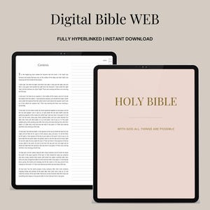 Digital Journaling Bible WEB | Digital Bible Journal PDF | Bible Study Templates