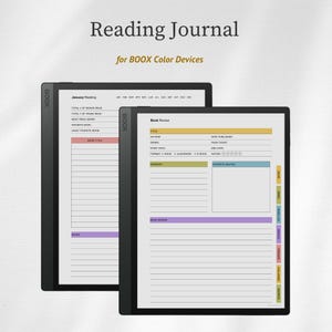 Reading Journal for BOOX | Book Planner