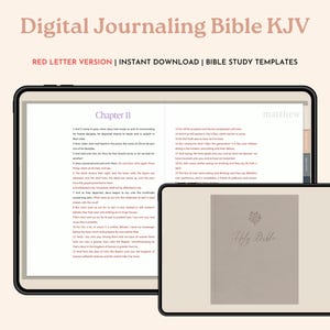 Digital Journaling Bible KJV Red Letter