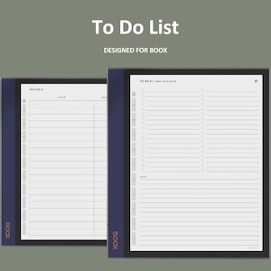 Elenco delle cose da fare per BOOX / Planner giornaliero delle cose da fare per BOOX Go, Note & Tab Series