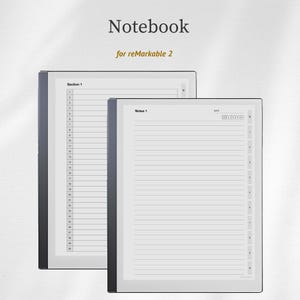 Notebook Template for reMarkable 2
