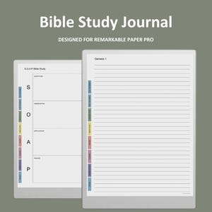 Diario della Bibbia per Remarkable Paper Pro / Diario di studio della Bibbia per Remarkable Paper Pro