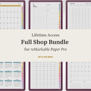 Lifetime Access Planner Bundle Templates for Kindle Scribe Colorsoft
