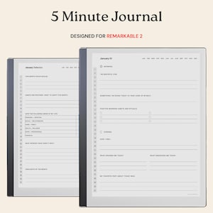 Diario de 5 minutos para reMarkable 2, Diario de gratitud