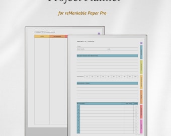 Project Planner for reMarkable Paper Pro
