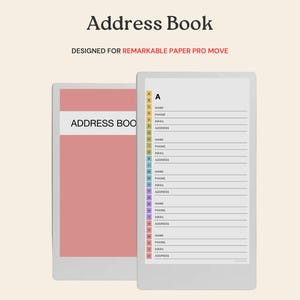 Address Book for reMarkable Paper Pro Move