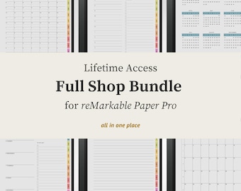 Lifetime Access Digital Planner Bundle Templates for BOOX