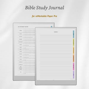 Bible Study Journal for reMarkable Paper Pro