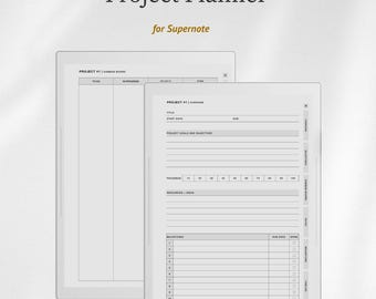 Project Planner for Supernote