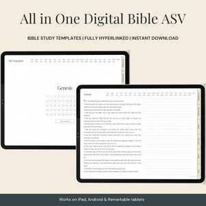 Digital Journaling Bible ASV | Digital Bible PDF | Bible Study Templates